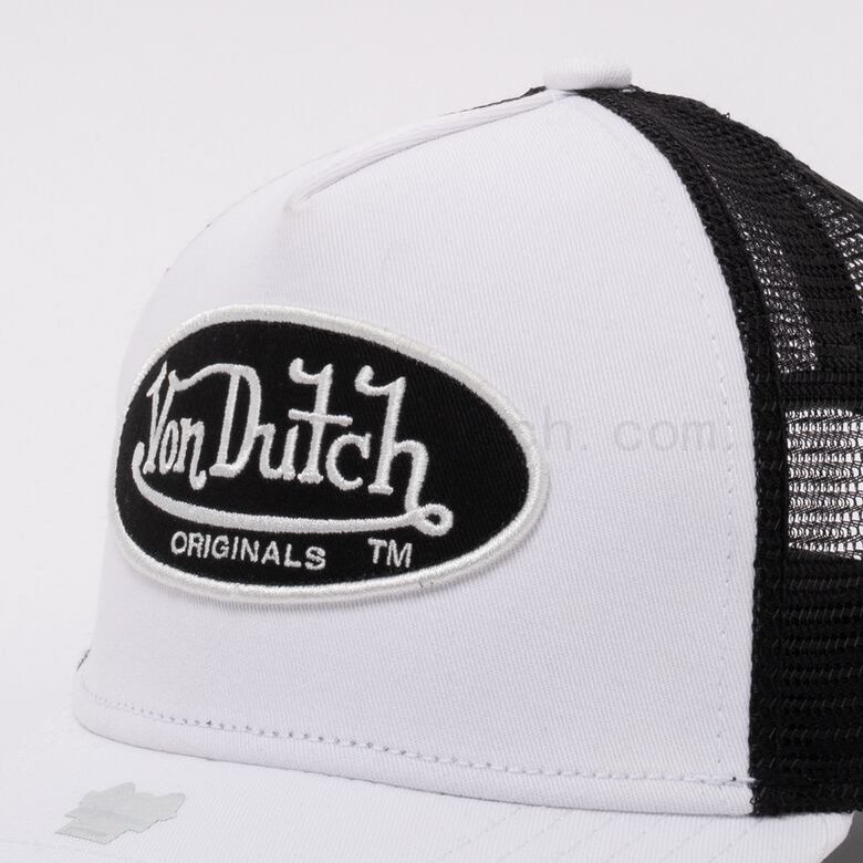 Von Dutch Originals -Trucker Cap, white/black F0817888-01131 von dutch shop